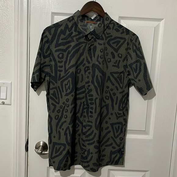 Roark Green Patterned Bless Up Shirt (Men’s M) - Picture 1 of 4